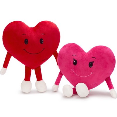 2Pcs Heart Shape Valentines Plush, 10''Cute a for Girlfriend Wife Girls MorisMos