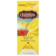 Celestial Seasonings Lemon Tea Caffeine Free Gluten Free 25 Count Pack