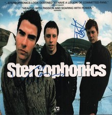 Stereophonics Signed x2 Autographed Album 12x12 Poster Flat