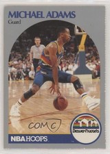 1990-91 NBA Hoops Denver Nuggets Sheet Singles Michael Adams 5hy