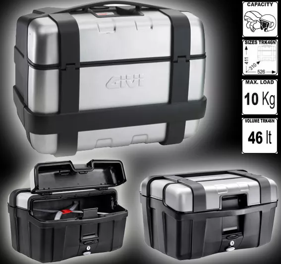 Bauletto Suitcase Givi Trekker 46 trk46n+639F+M3 BMW f650 GS 00-03