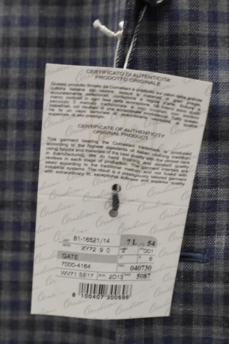 CORNELIANI Gate Plaid Sport Coat In Purple/Grey Size 54 7L - NEW - Picture 4 of 12