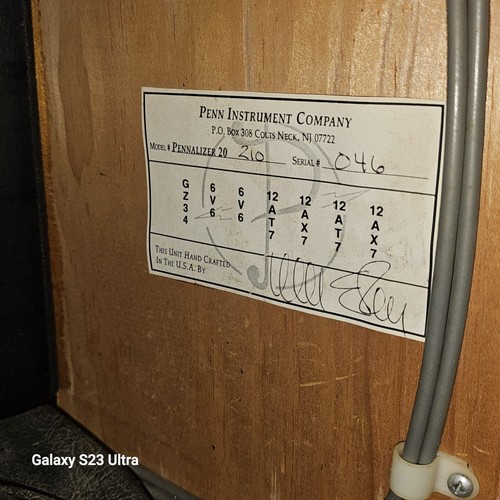 Penn Pennalizer 20 Reverb $2300 NEW Tube 2x10 Combo Speaker Ship World Wide - Picture 5 of 11