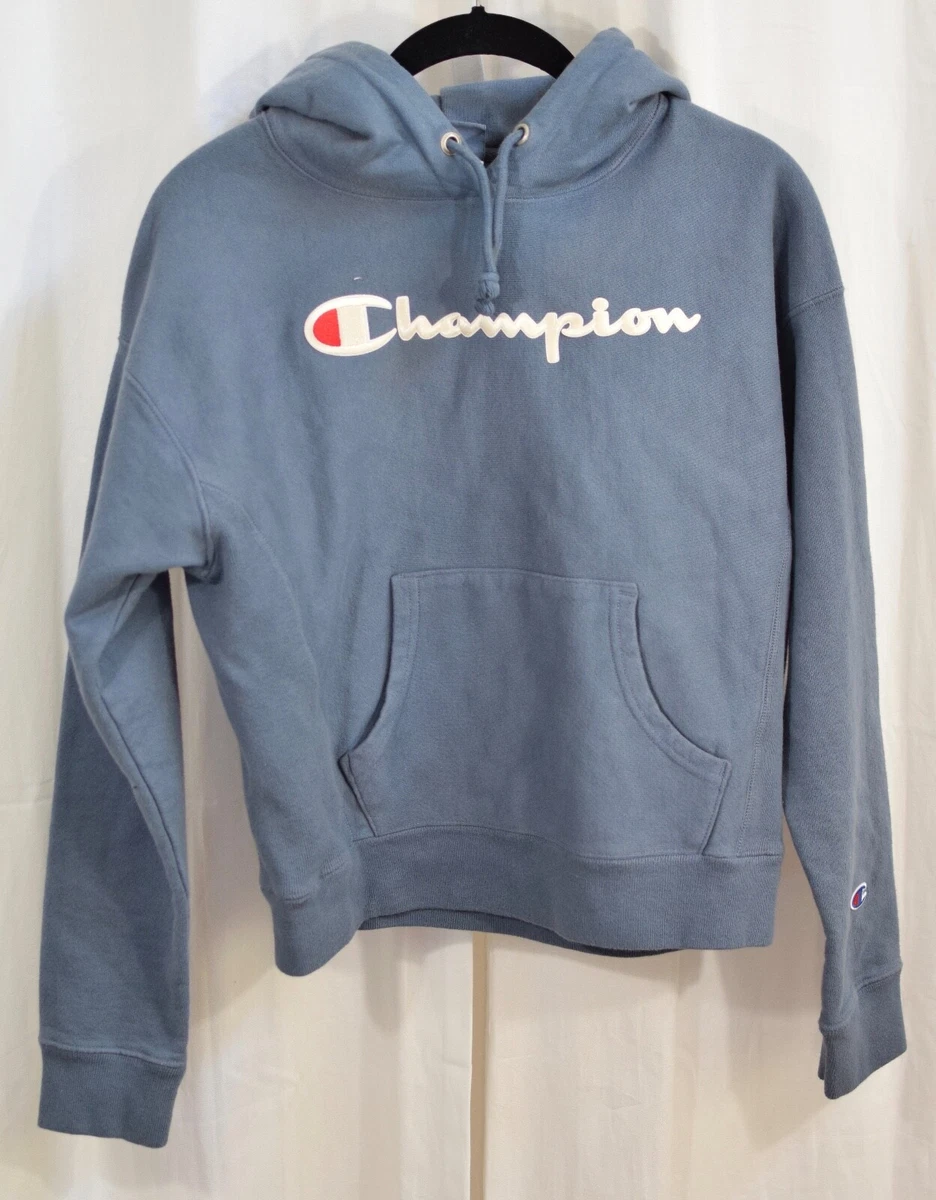 Champion Reverse Weave Unisex Chenille Logo Hoodie Size Small