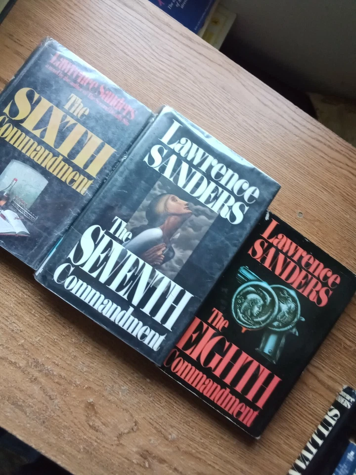Lot of 3 LAWRENCE SANDERS hardcovers COMMANDMENT SERIES #6, 7, 8 - Image 2 of 4
