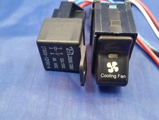 Fits JEEP WRANGLER 97-2006 ROCKER ELECTRIC COOLIN FAN SWITCH WITH 40 AMP RELAY