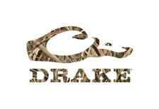 Drake Waterfowl 5" Logo Flat Decal CHOOSE YOUR COLOR OR CAMO