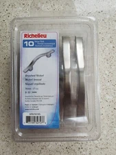 2 x 10 pack Richelieu DP879195 Metal Cabinet Handle Pull Brushed Nickel 3"