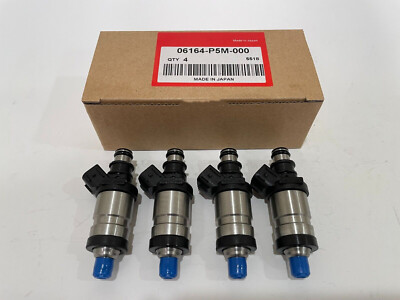 #ad OEM For Honda Prelude 1997 2001 H22A4 2.2L 4×Fuel Injector 06164 P5M 000 $99.99