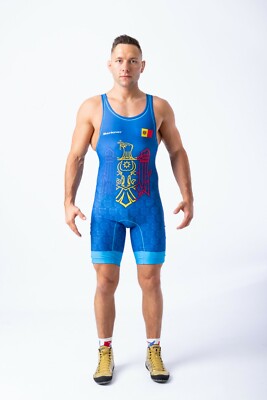 Men's MOLDOVA Wrestling Singlet BERKNER Ringertrikot UWW