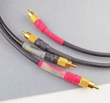Audiophile RCA Cable Pair 3 foot JOE Custom Top Quality Tested Interconnects