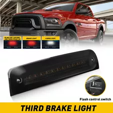 For 10-2018 Dodge Ram 1500 2500 3500 Smoked LED 3rd Third Brake Light Cargo Lamp