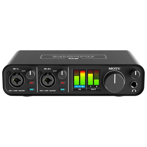 Motu M2 2x2 USB-C Audio Interface with XLR-XLR Cable Bundle - Picture 4 of 6