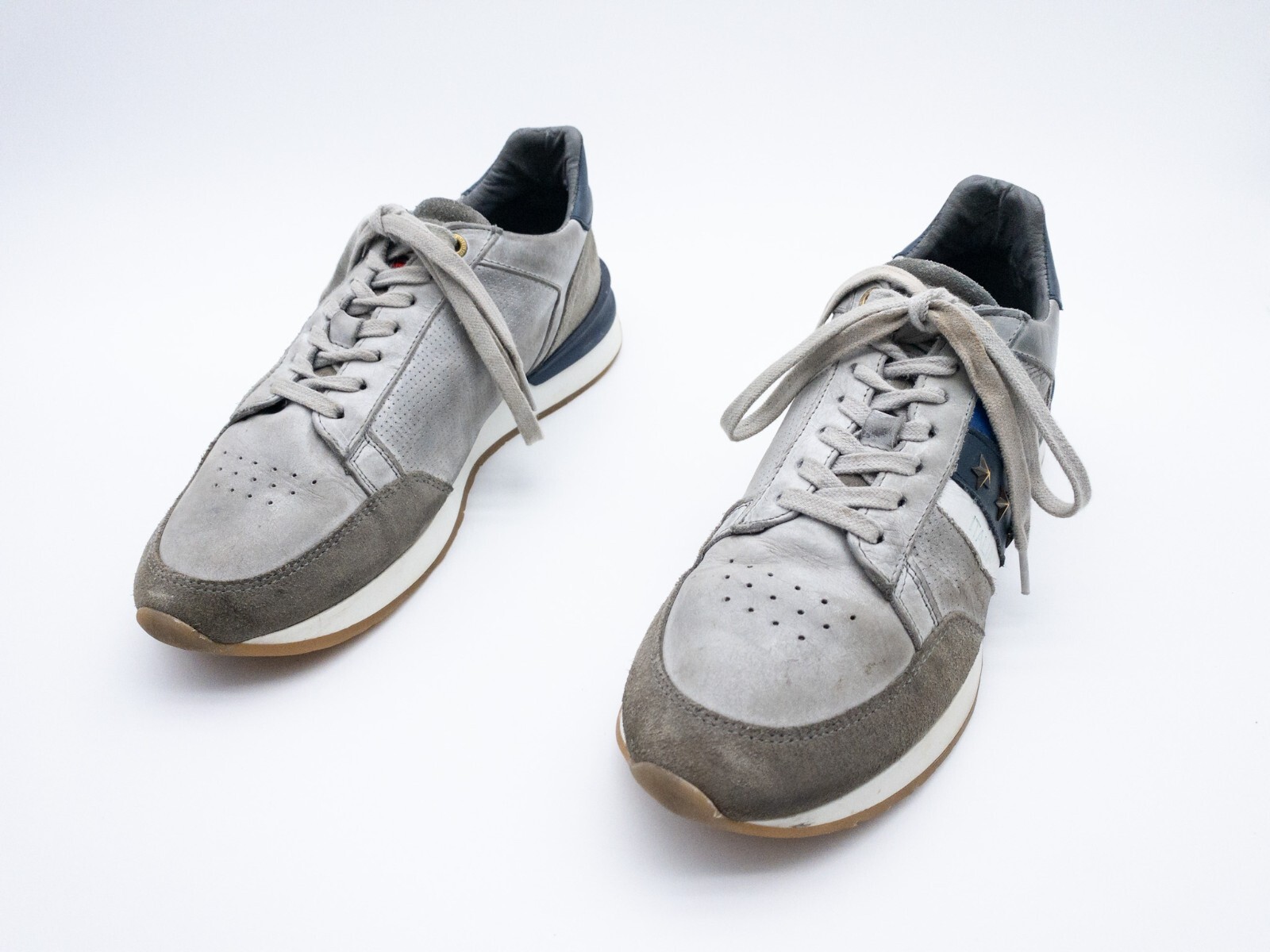 PANTOFOLA D’ORO Pantofola d'Oro uomo sneaker scarpa casual pelle grigia taglia 42 EU art 22227 80