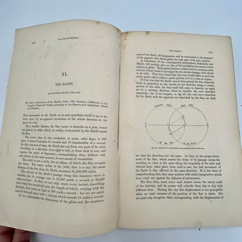 The Heavens 1867 Guillemin Astronomy Book 2nd Ed Foldout Map Ex-Library Antique - Imagen 16 de 24