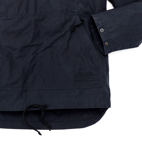 Filson Ranger Anorak -XS & S- 20248770 Dark Navy Blue Waxed Pullover Quarter Zip - Picture 4 of 10