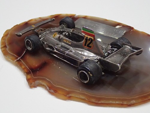 FERRARI 312 T F.1 1975 MICHELE CONTI IN ARGENTO EDIZIONE LIMITATA SCALA 1:43 (S) - Foto 5 di 8
