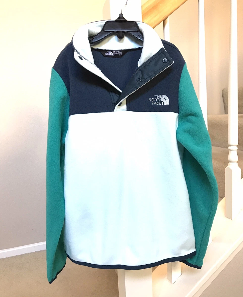 The North Face Glacier 1/4 Snap Button Fleece Jacket Big Girl Size