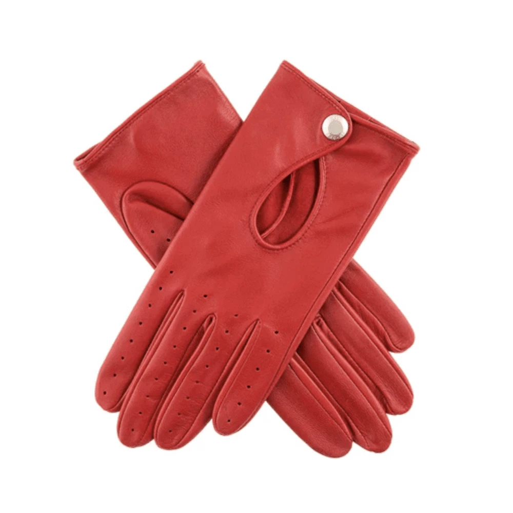 Dents Thruxton Women's Leather Classic Driving Gloves BERRY