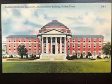 Vintage Postcard 1930-1945 Southern Methodist University Admin Bldg Dallas Texas