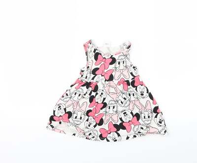 Dinsey Baby weiß Tier Baumwollmischung Trägerkleid Größe 12 Monate
