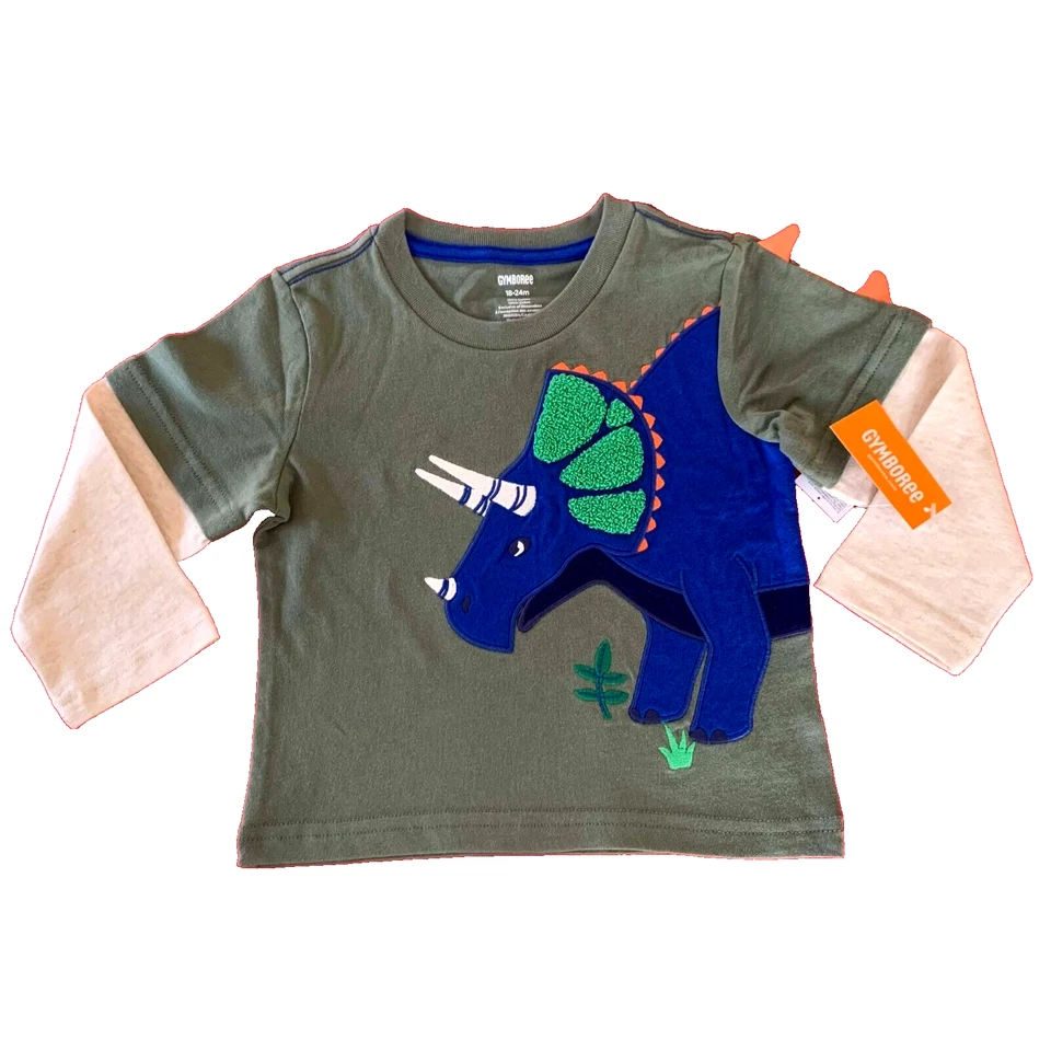 Gymboree Cute-Soft "APPLIQUE DINO" Layered Shirt. 12-18 Months. Perfect Gift! - Image 4 of 4