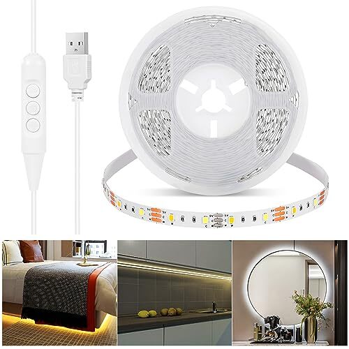 Led Strip Lights For Tv 16.4ft Lights Bar Flexible Lights With Selfadhesive Dimm-image