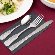 USA SELLER 12 DINNER KNIVES SHELL EX-HEAVY WEIGHT 18/0 S/S FREE SHIPPING US ONLY