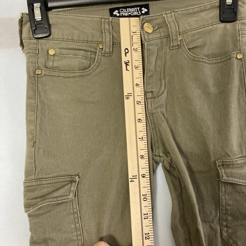 Celebrity Pink Girls Cargo Khaki Pants size 10 - Picture 4 of 11