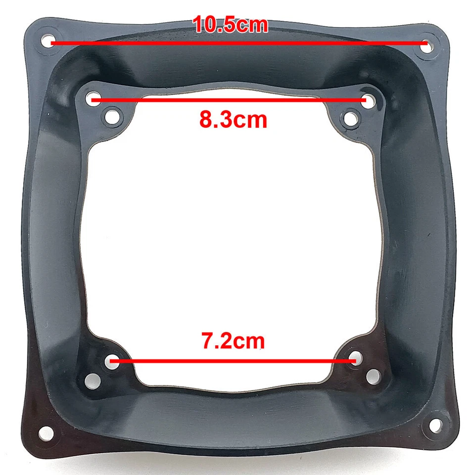 PC Case Fan 9cm 8cm to 12cm Bracket Mount Size Converter 120mm Plastic Holder - Image 2 of 4