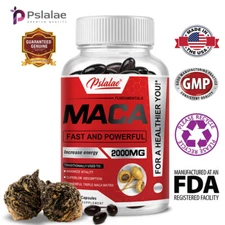 Maca Capsules 2000mg - Men's Health, Energy & Endurance, Testosterone Booster