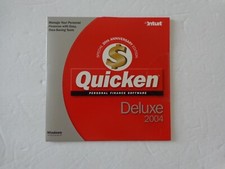 Quicken Deluxe 2004 CD for Windows 95/98/2000/ME/XP/7