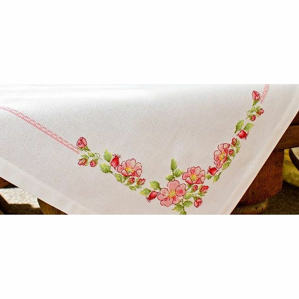 Embroidery Tablecloth Kit Apple Blossom Flowers FM005 LucaS eBay