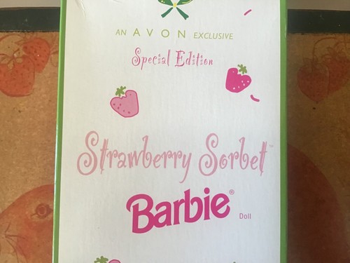 VINTAGE 1998 AVON EXKLUSIVE SONDEREDITION ERDBEERE SORBET BARBIE - NEU IM KARTON - Bild 8 von 12
