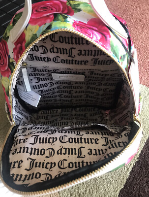 Juicy Couture Floral Backpack Vintage Rose White Juicy Couture | Bags | Brand New Vintage Juicy Couture  main image 2