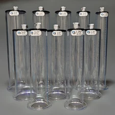 Acrylic Vacuum Cylinder for Penis Pump 9 & 12 Inch Enlarger Tube [1.5" - 3"]