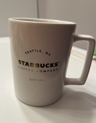 Starbucks Coffee Company Seattle Washington  est 1971 14oz Coffee Cup Mug 2016