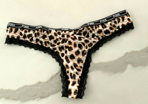 Victoria's Secret PINK Leopard Lace Thong Panty - Picture 25 of 34