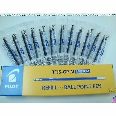 12 x Pilot Retractable Ballpoint Pen Refills RFNS-GG-M Med