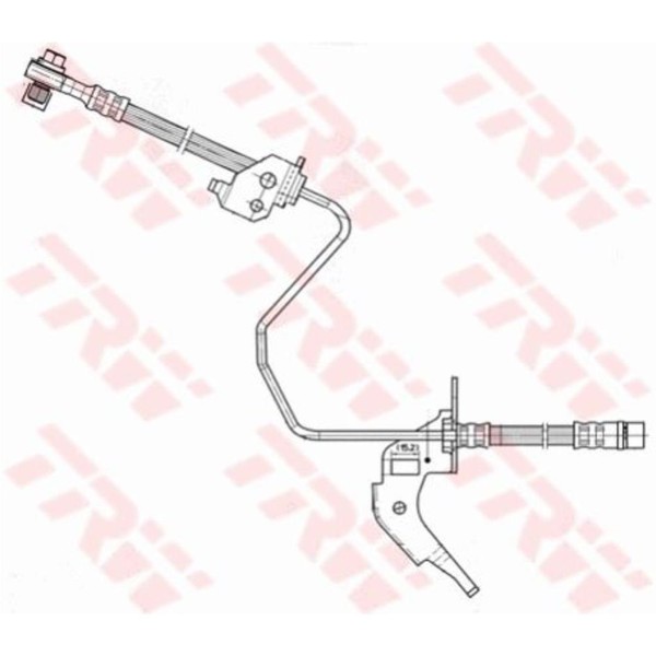 TRW Bremsschlauch Hinten Rechts AußEn FüR Opel Meriva Zafira B Astra G CC PHD566-image