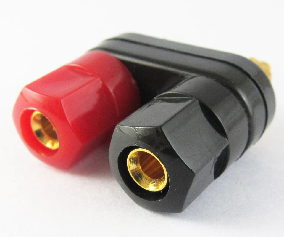 10x Gold Plated 2-way Dual Binding Post Audio Amplifier Terminal 4mm Banana Jack - Image 2 of 4