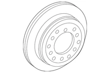Genuine Toyota Disc Brake Rotor (Rear) 42431-60311