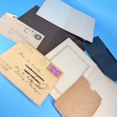 Antique Empty Photo Studio Folders Envelopes Lot Stamps Handwriting - No photos