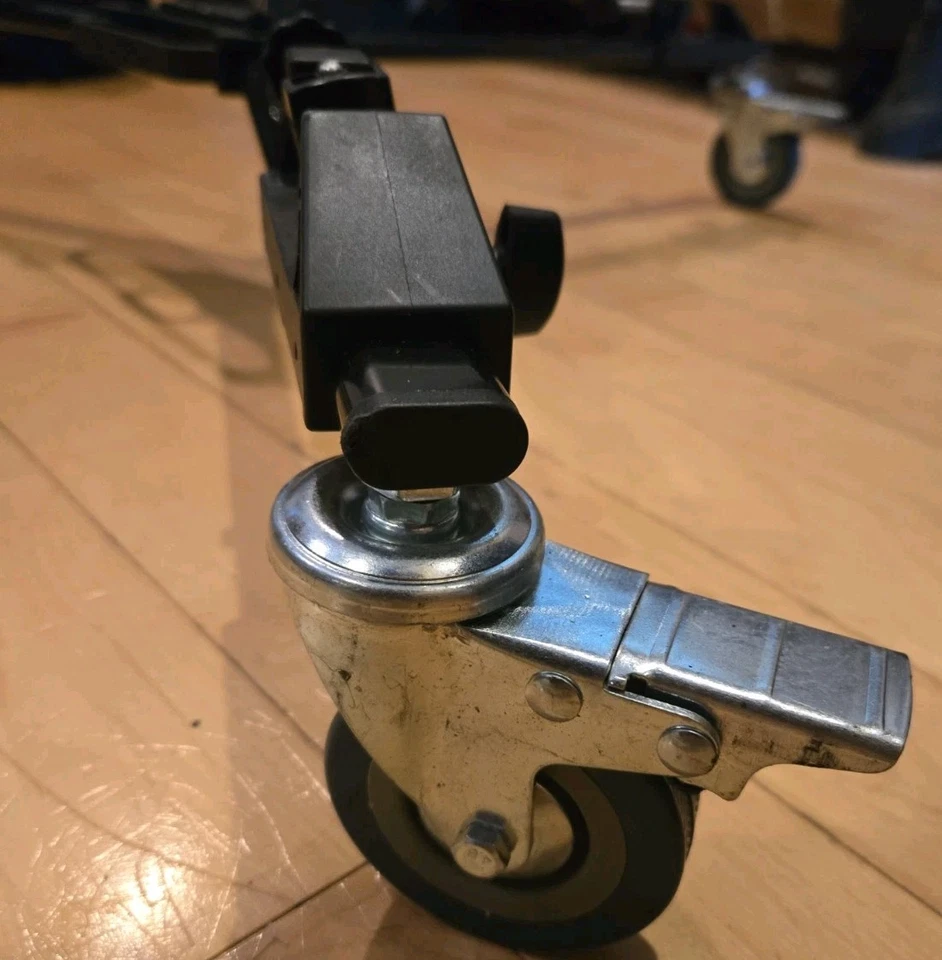 Carretilla trípode universal de alta resistencia Vidpro con asa de transporte y estuche negro Foto 3 de 4