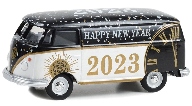 GREENLIGHT - Van Bonne année 2023 – VW T2 Panel van - 1/64 - GREEN30436 - Photo 1/1