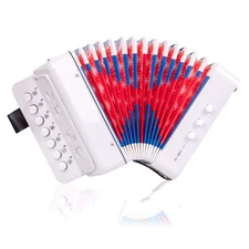 Kids Accordion, 10 Keys Button Control Kid Accordions Musical Instruments for...