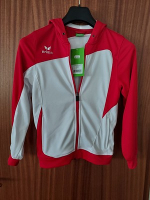 Erima - Club 1900 training jacket, weiß/rot Gr. 10