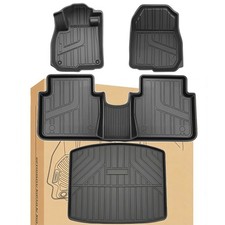 4pcs Car Floor Mats Fit For 2017-2022 Honda Cr-v Tpe All Weather Floor Liners
