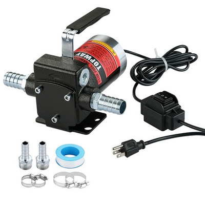 #ad TOPWAY 110V AC Gasoline Fuel Pump 3.7GPM Self priming Oil Transfer Pump With $125.91