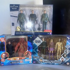 Doctor Who The Claws of Axos collector figure set bundle